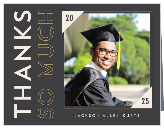 Bold Congradulations Graduation Thank You Cards