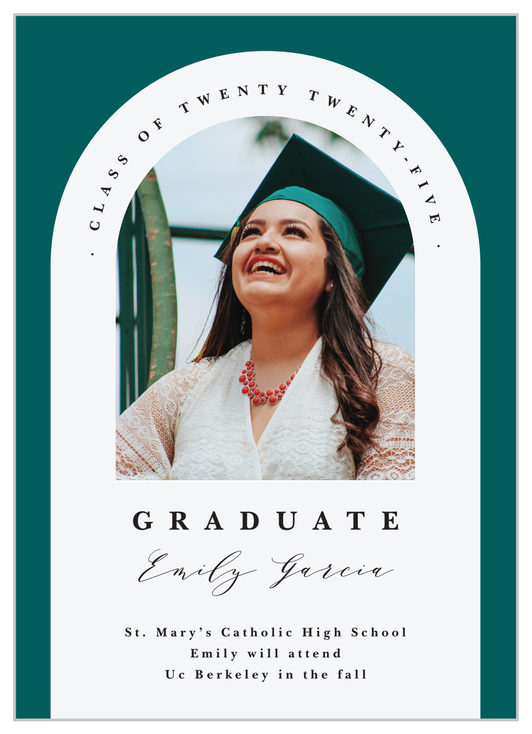 Triumphant Arch Graduation Announcements