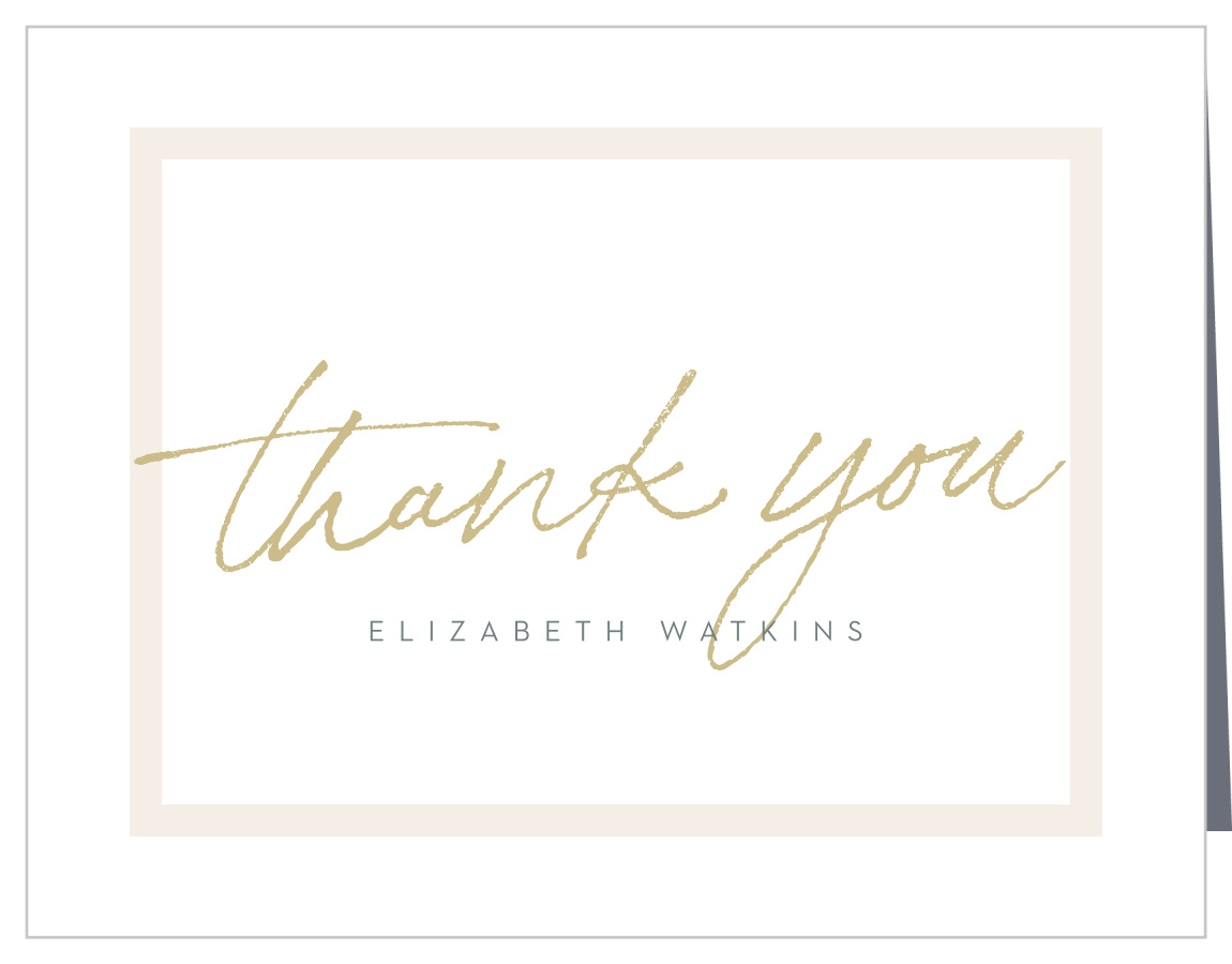Bright Cursive Graduation Thank You Cards