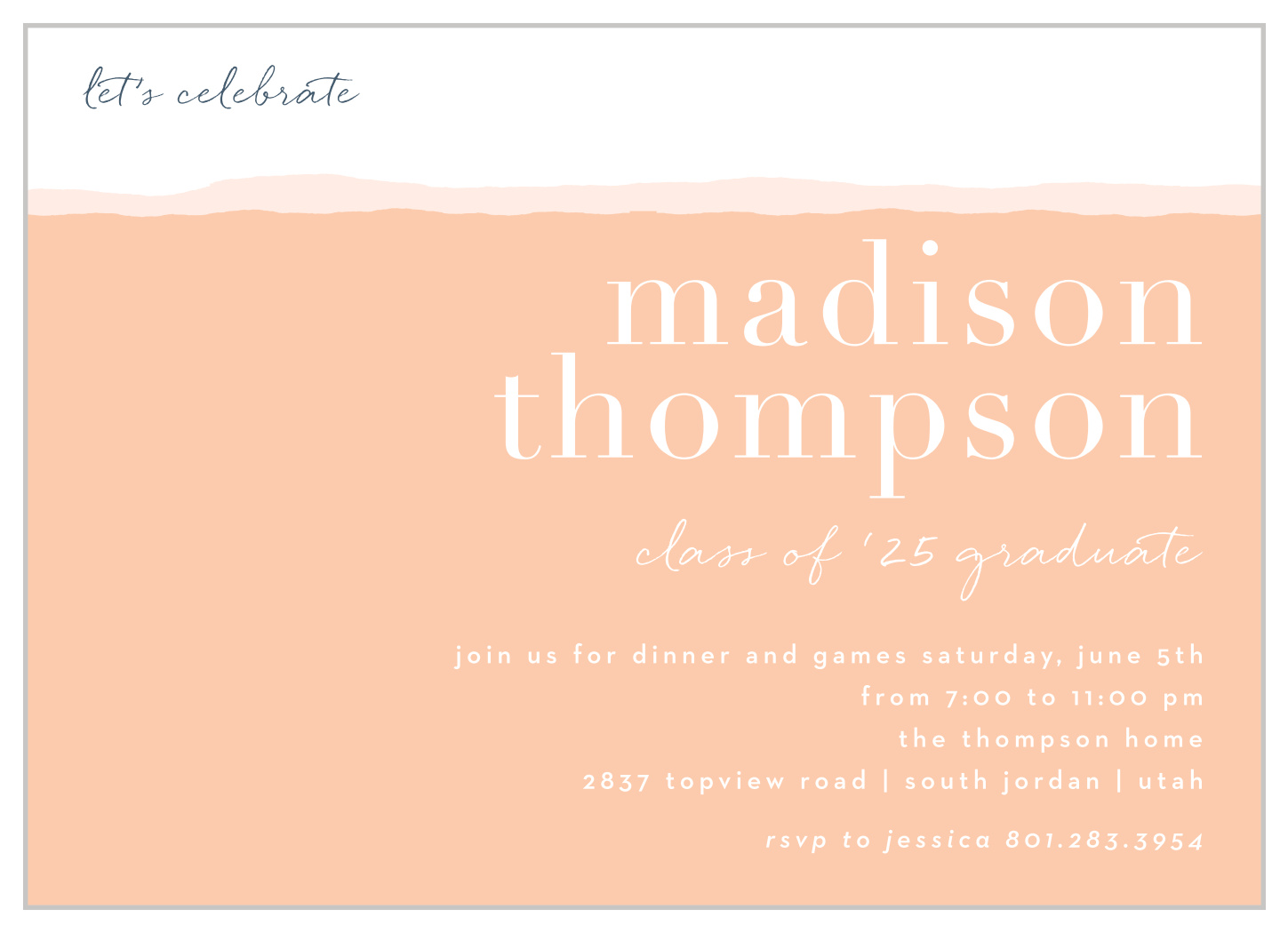 Torn Edge Graduation Invitations