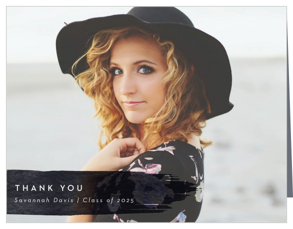 Let family and friends know how much you appreciate them with our Classy Collage Graduation Thank You Cards.