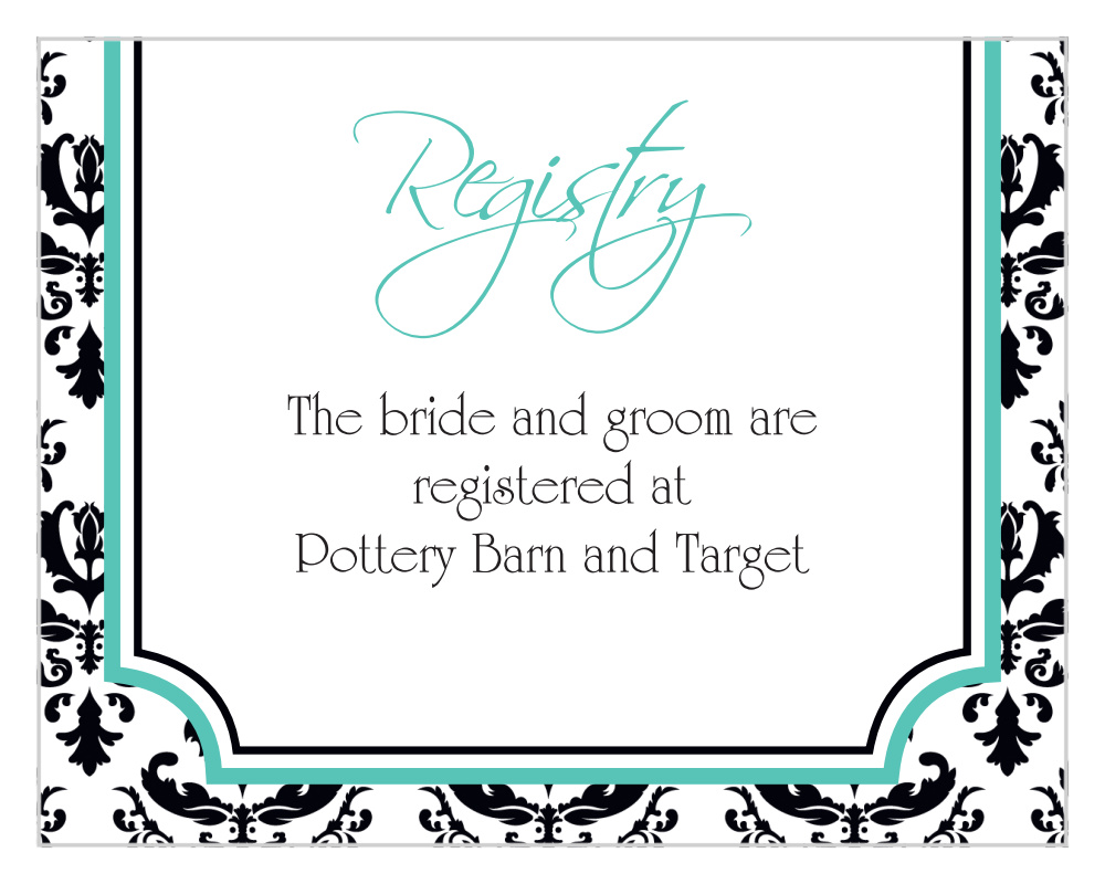 Victorian Charm Registry Cards