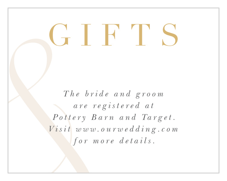 Modern Ampersand Registry Cards