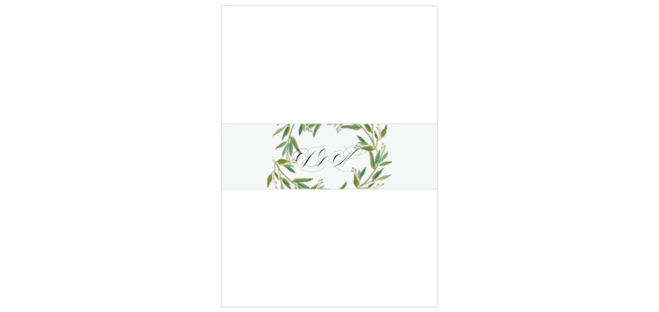 Elegant Vines Wedding Belly Bands