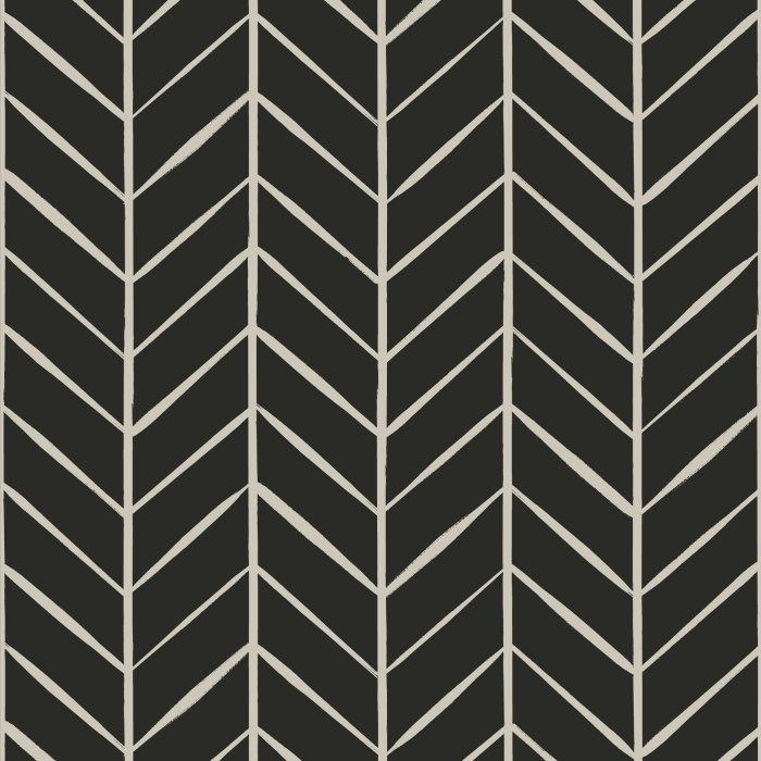 Make any wall in your home pop with the classic look of our Inky Herringbone Peel And Stick Removable Wallpaper.