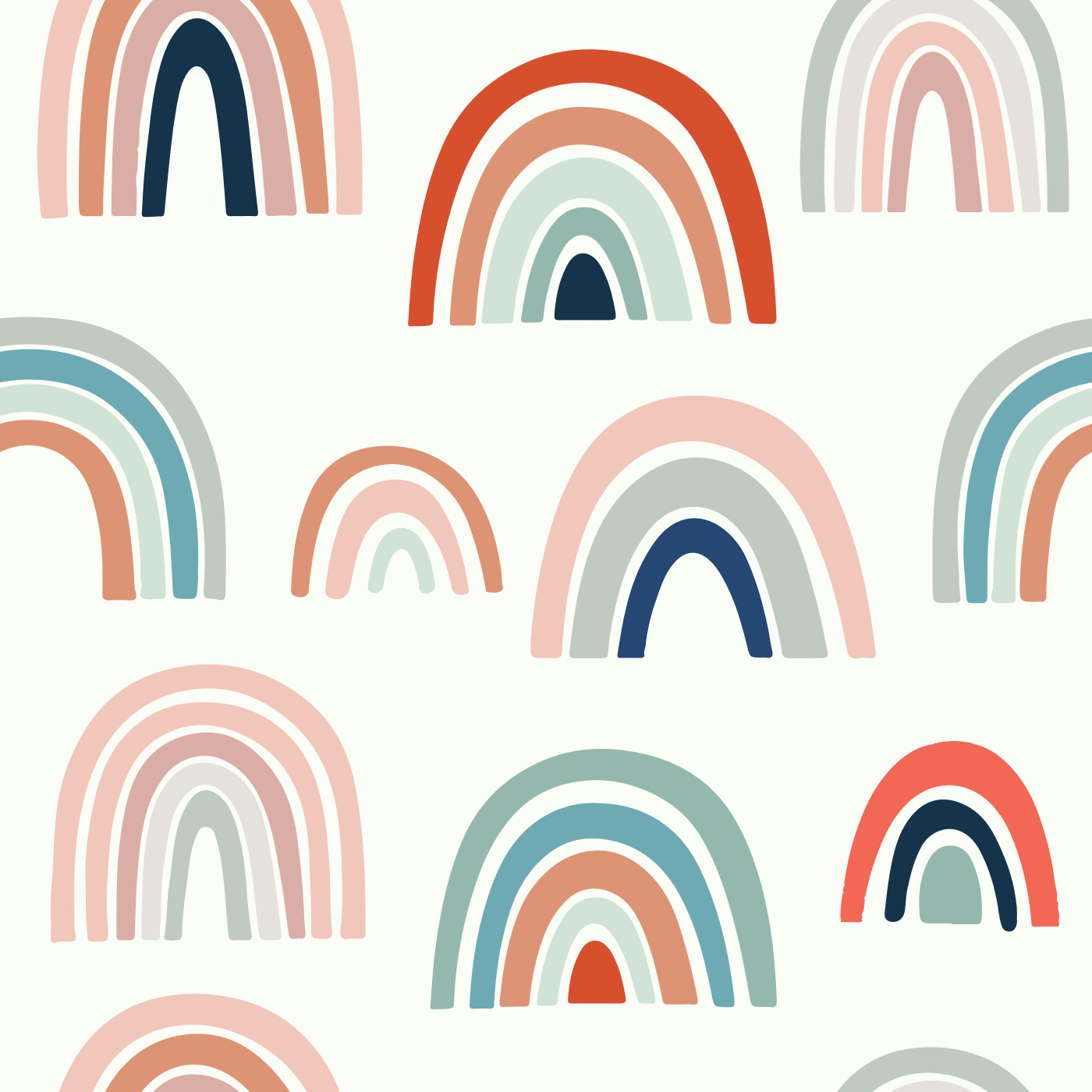 Retro Rainbows Wallpaper