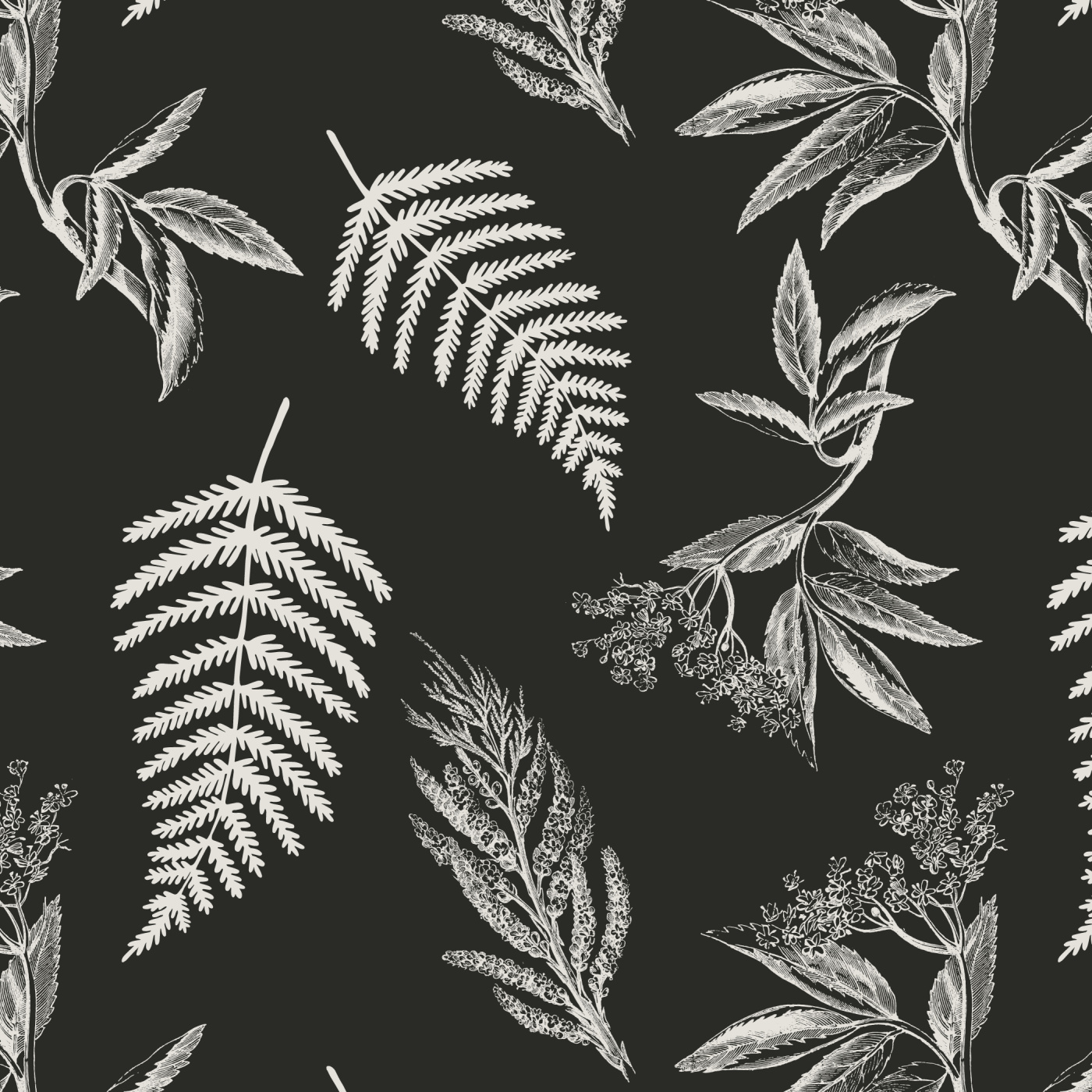 Vintage Botanicals Wallpaper
