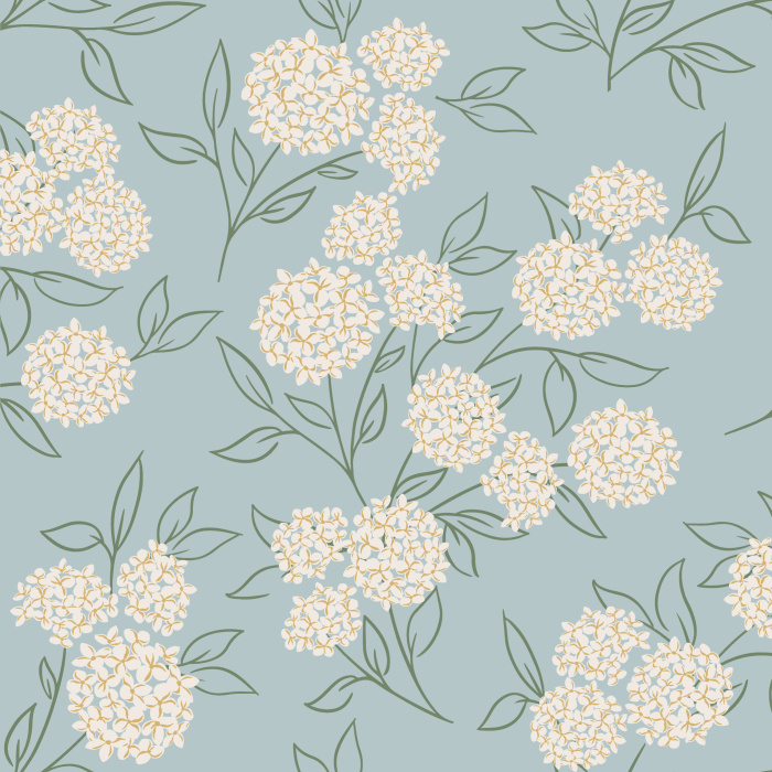 Transform any wall in your home into a flourishing garden with our Hydrangea Bouquet Wallpaper.