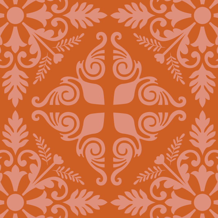 Our elegant Bronze Florentine Wallpaper brings the impression of tiles along any wall you choose!