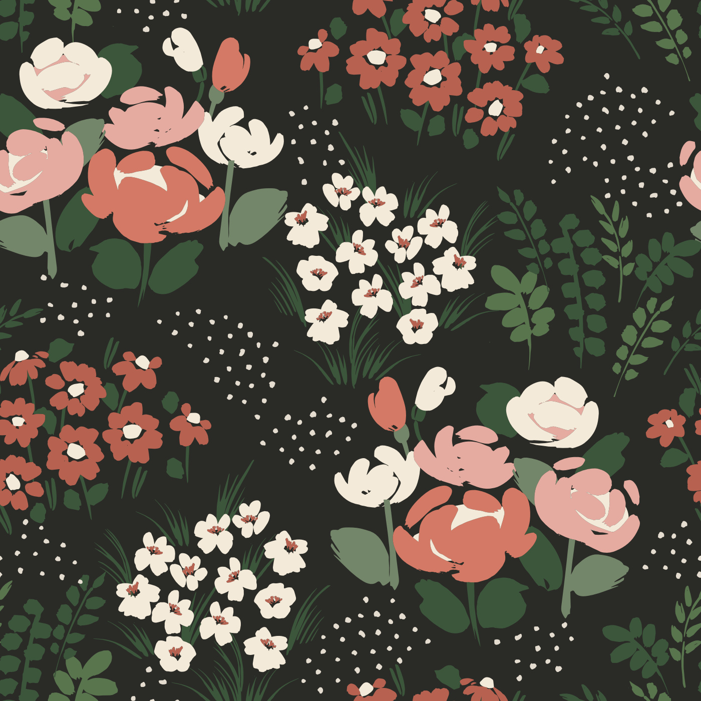 Large Tulips Wallpaper