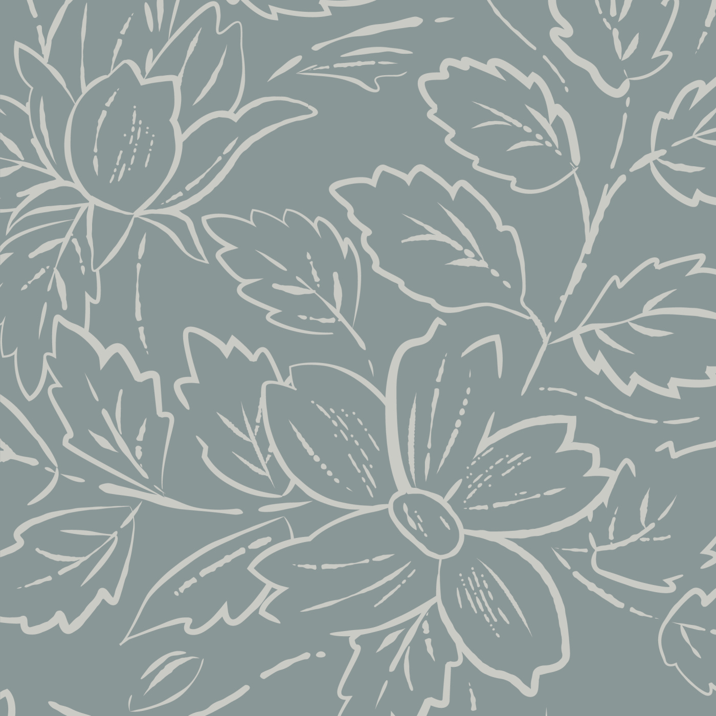 Ink Flowers Wallpaper