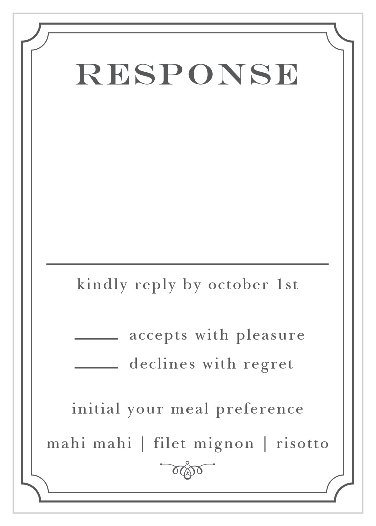 Elegant Script Response Cards
