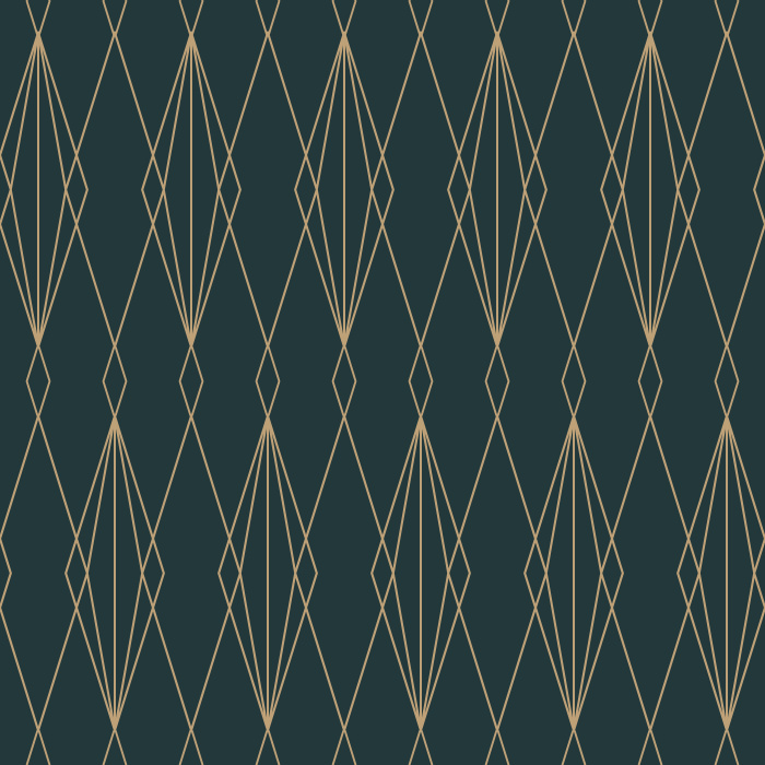 Add a touch of vintage elegance with the Deco Diamonds peel and stick removable wallpaper.