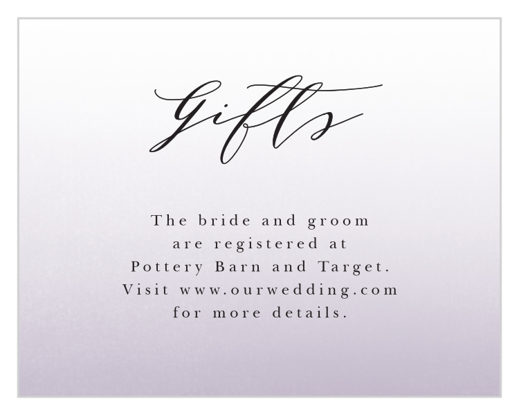 Awesome Ombre Registry Cards