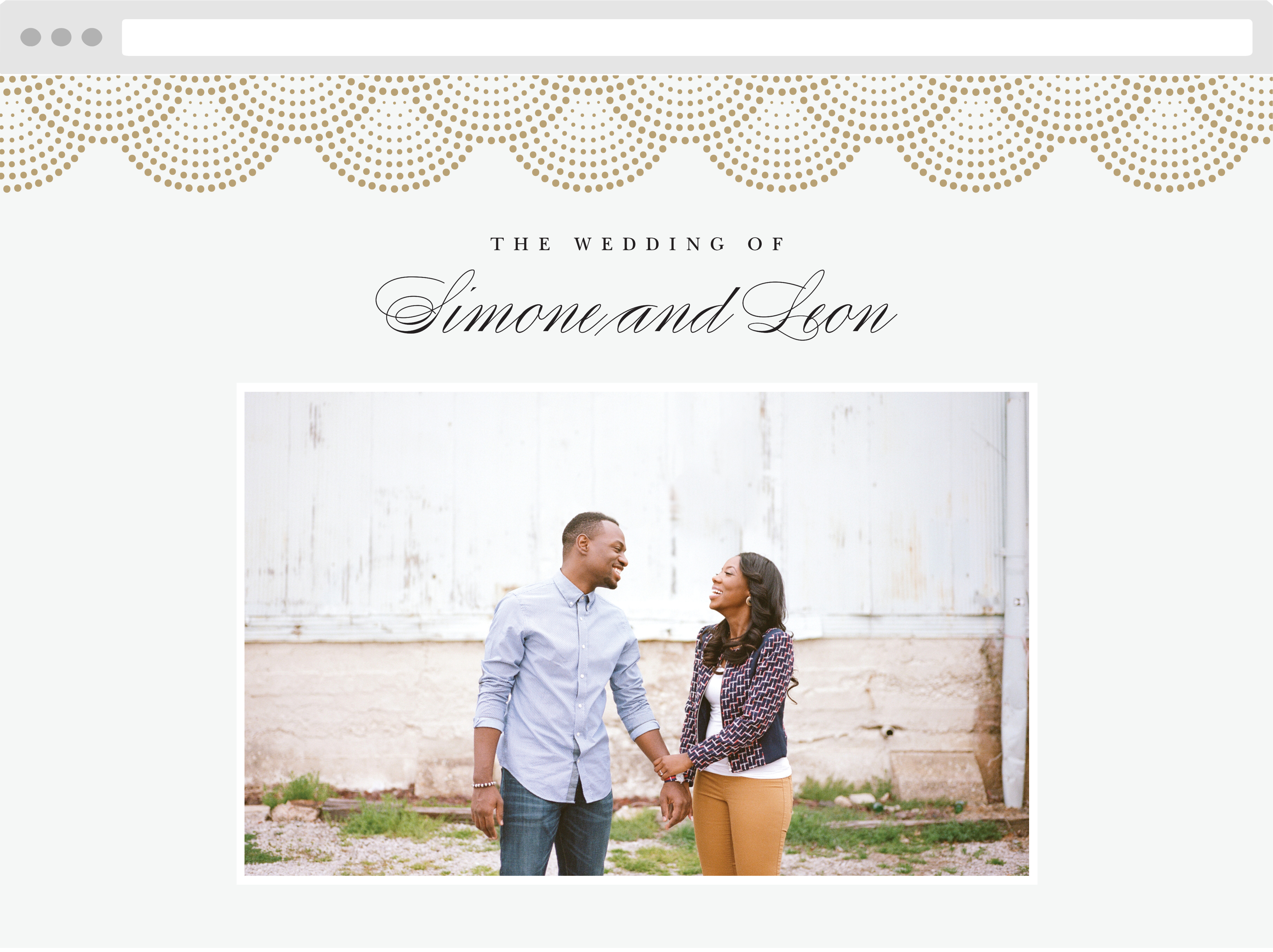 Dotted Devotion Wedding Website