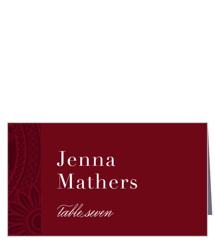 Forever Paisley Place Cards