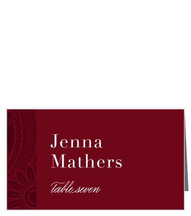 Forever Paisley Place Cards