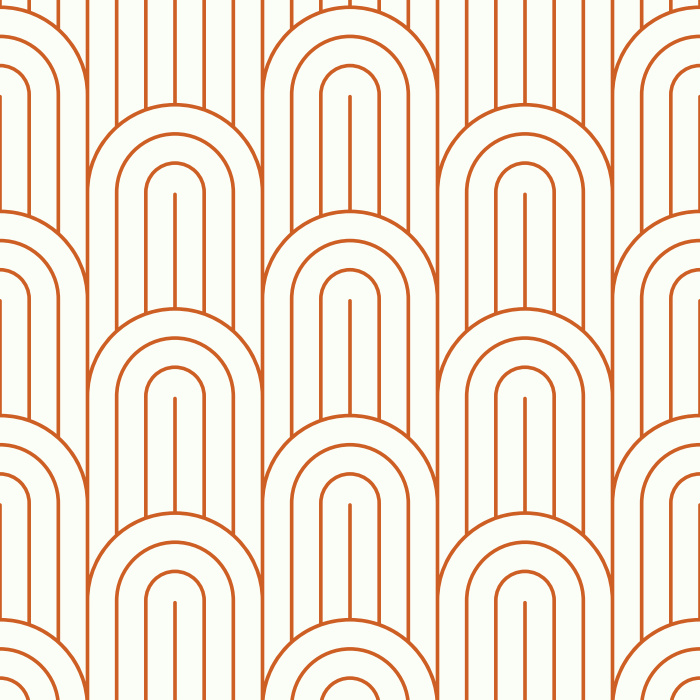 Create a groovy statement on any wall of your home with our Deco Waves peel and stick removable wallpaper.