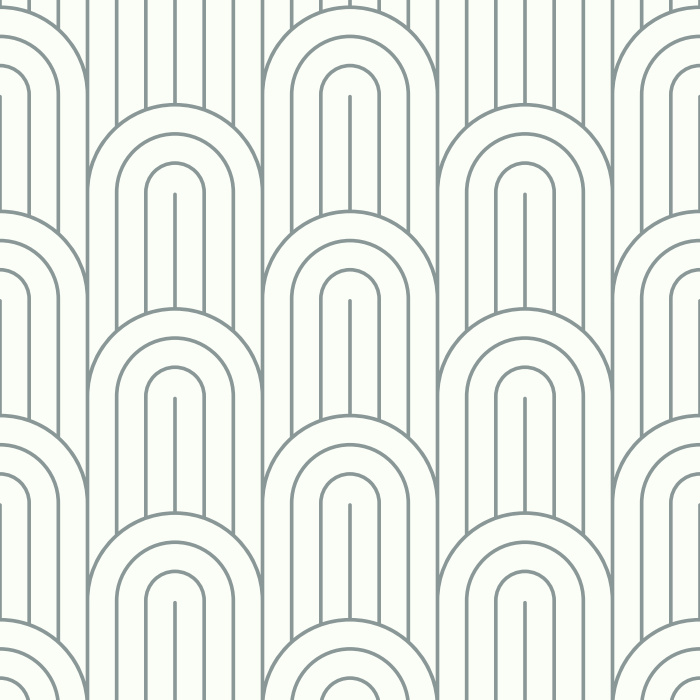 Create a groovy statement on any wall of your home with our Deco Waves peel and stick removable wallpaper.