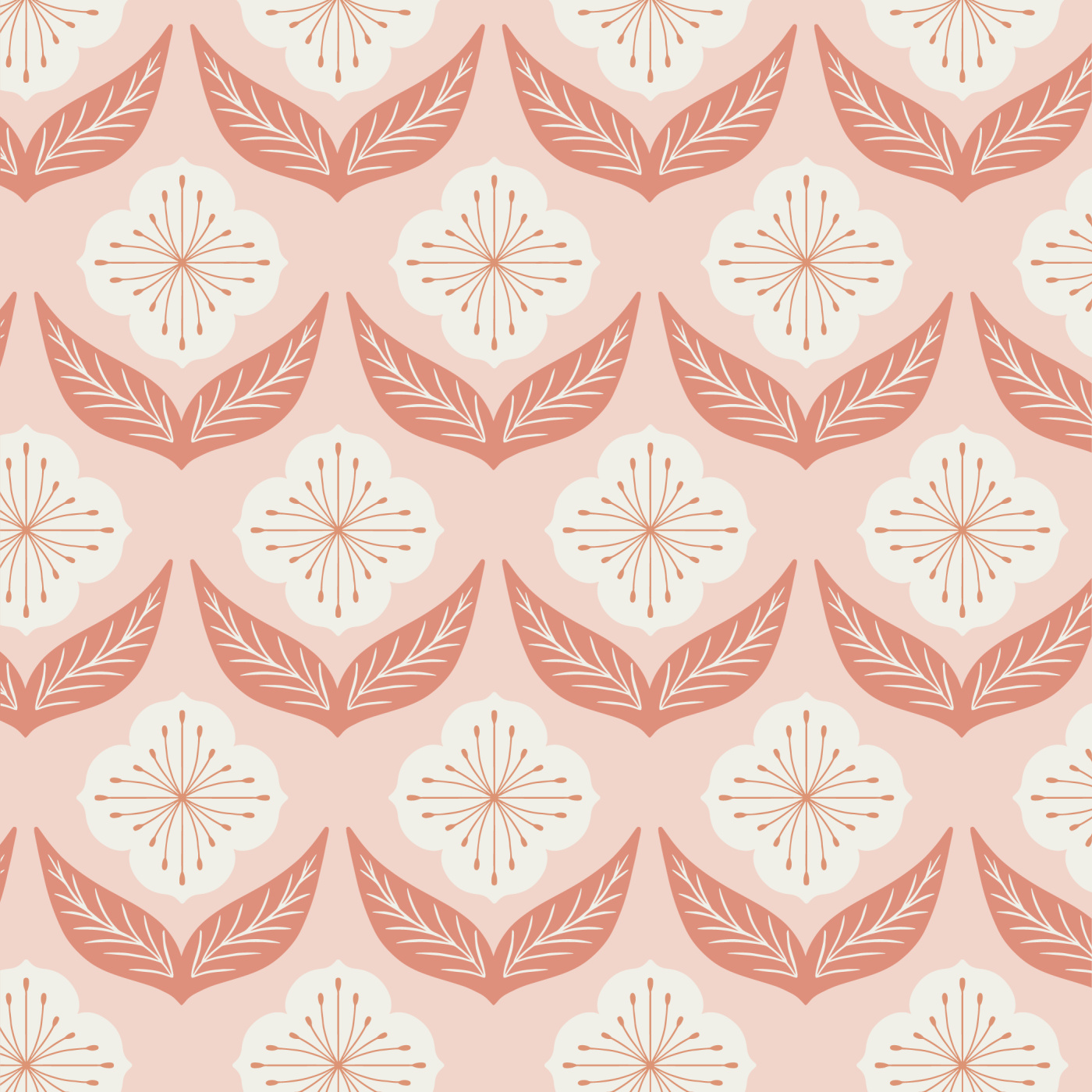 Modern Blossoms Wallpaper