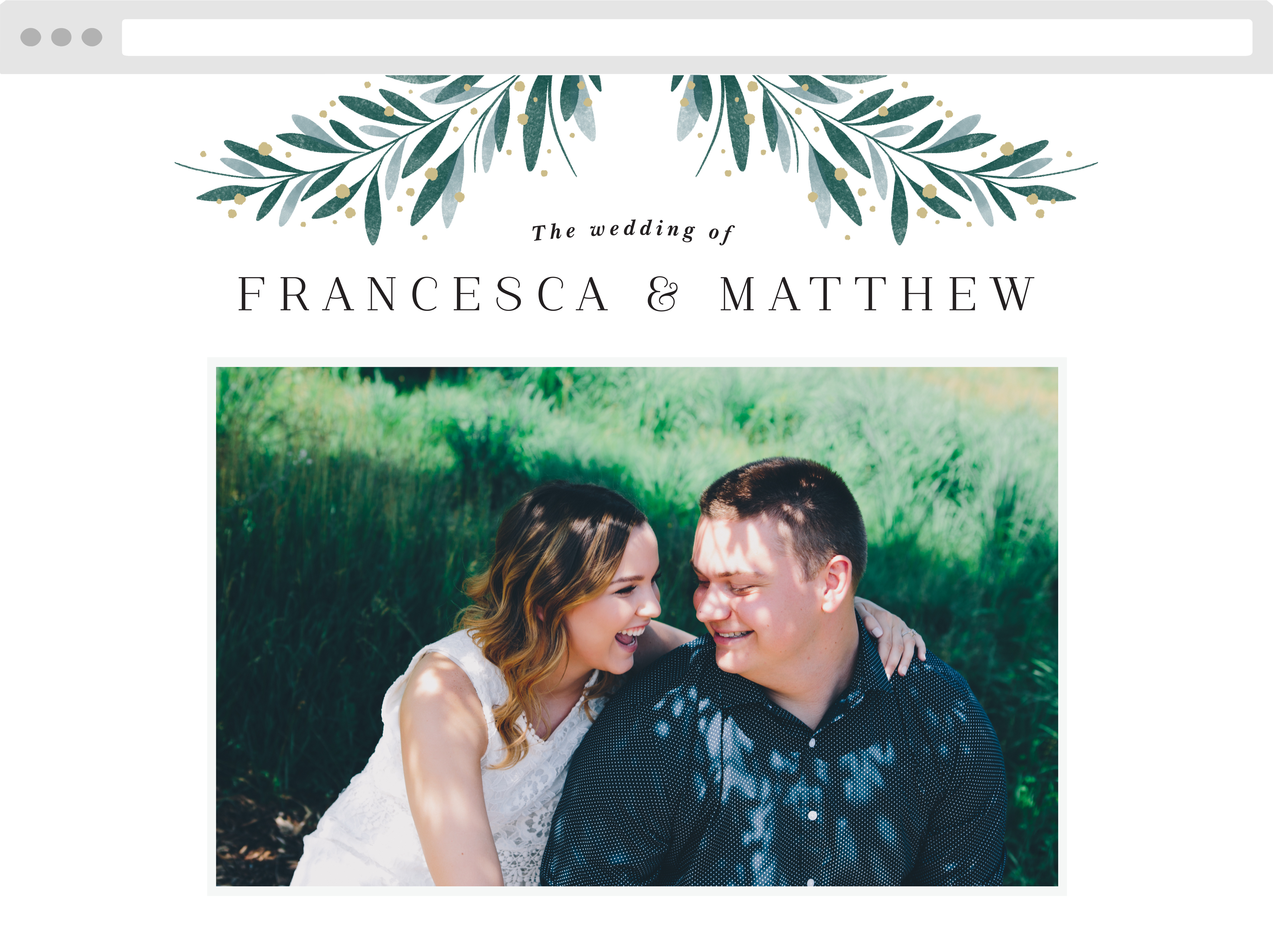 Perfect Match Wedding Website