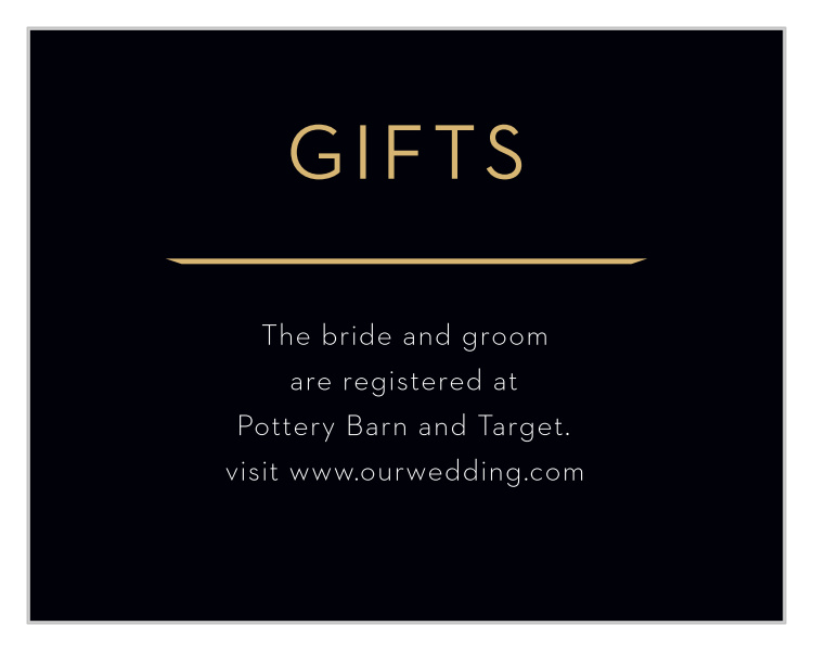 Golden Photo Registry Cards