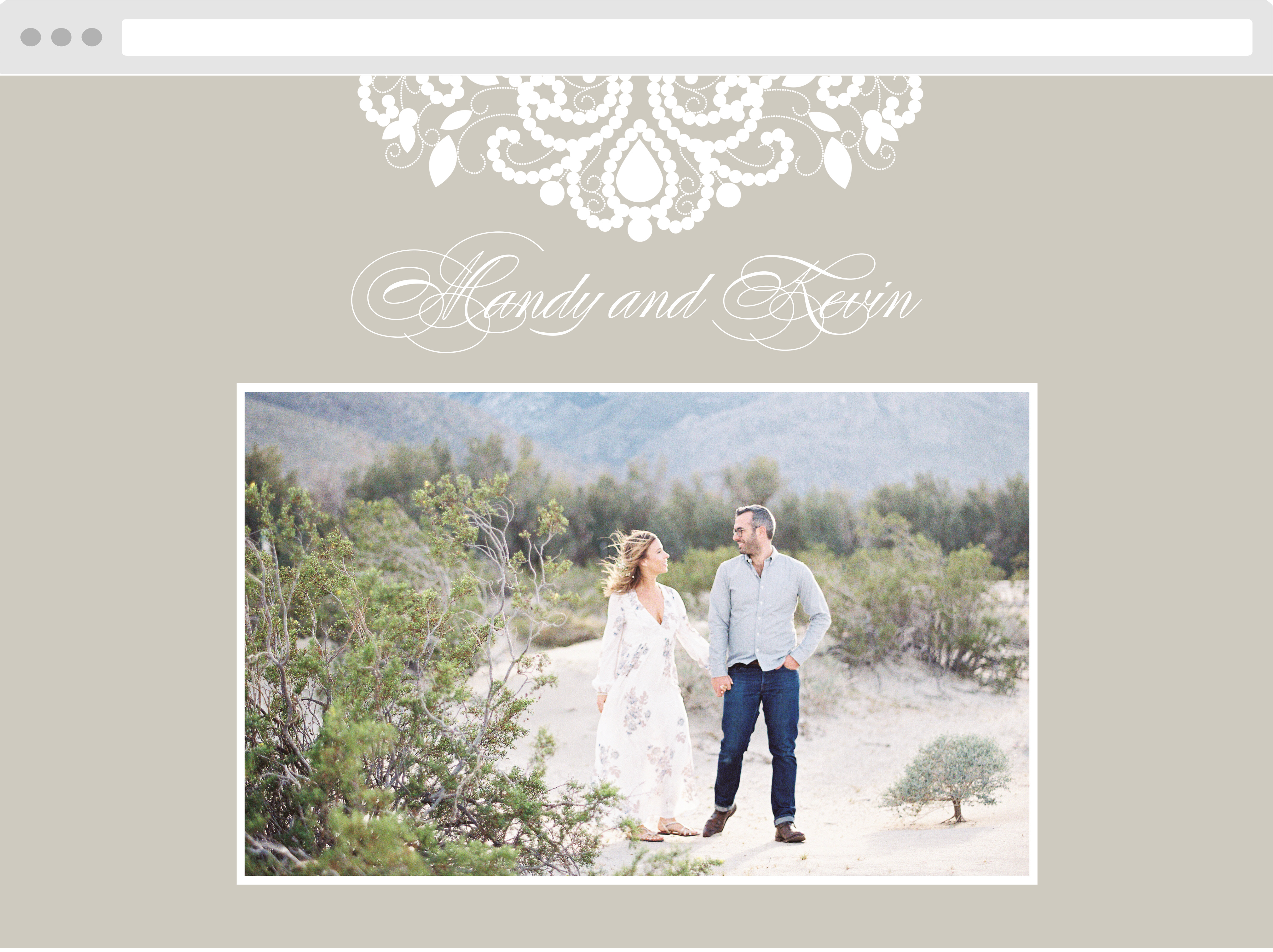Old Fashioned Charm Wedding Website