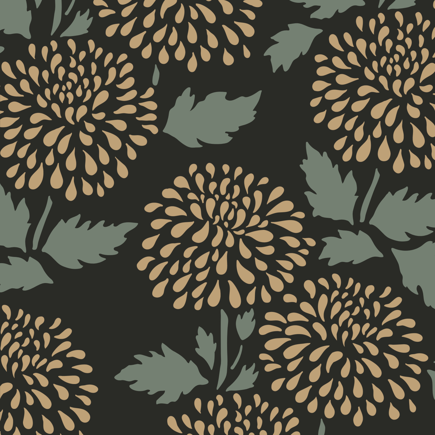 Bold Floral Wallpaper