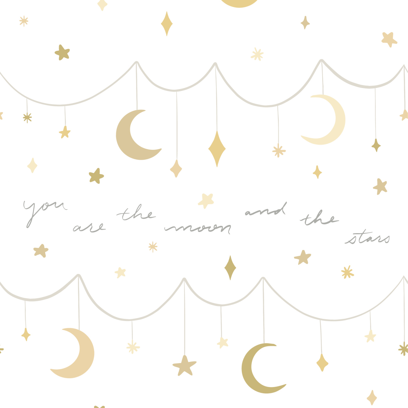Moon & Stars Wallpaper