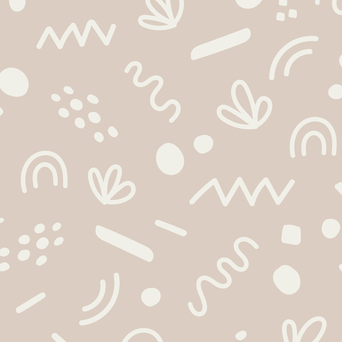 Doodled Shapes Wallpaper
