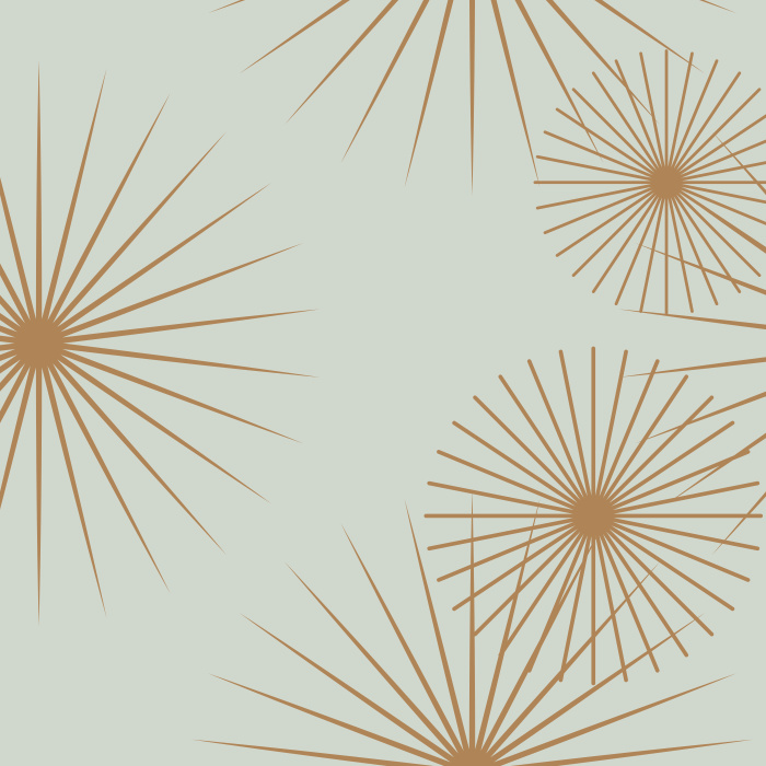 Create a nostalgic feel with our Century Starburst Peel And Stick Removable Peel And Stick Removable Wallpaper.
