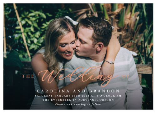 Fading Photo Landscape Wedding Invitations