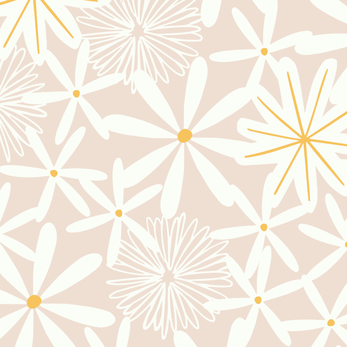 Add a cute floral pattern to your wall with our Daisy Love Peel And Stick Removable Wallpaper. 