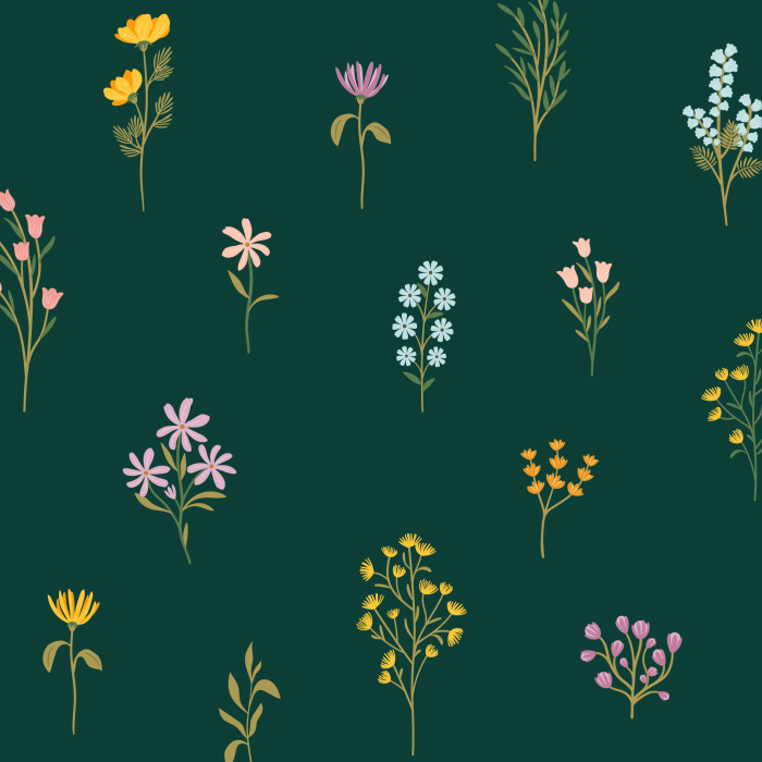 Add a blooming garden to any wall in your home with our Wildflower Collection Peel And Stick Removable Wallpaper.