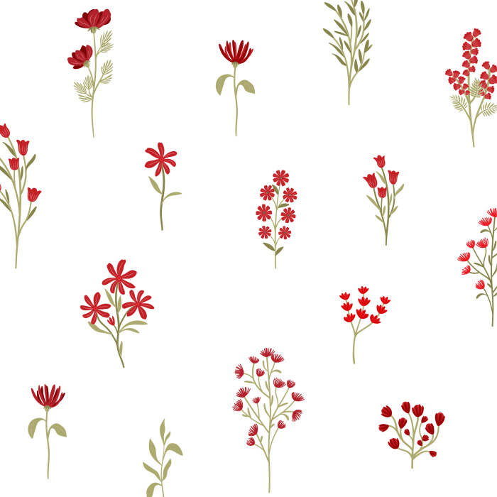 Add a blooming garden to any wall in your home with our Wildflower Collection Peel And Stick Removable Wallpaper.