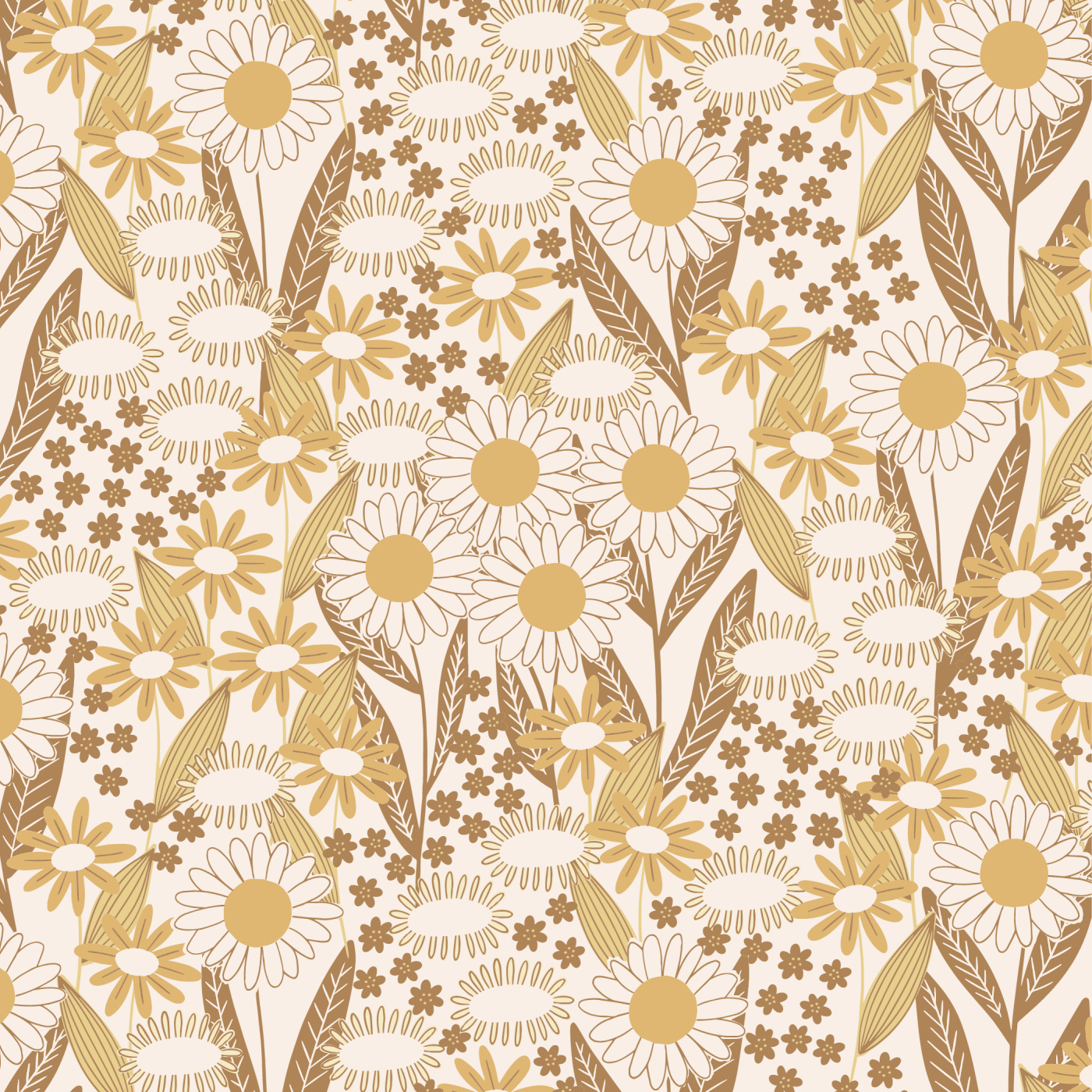 Retro Field Wallpaper