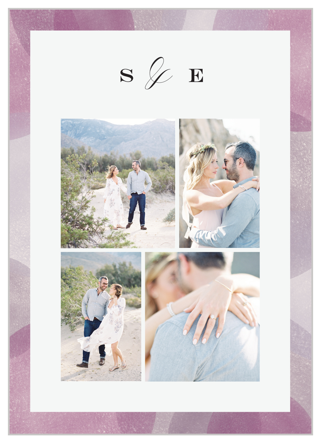 Modern Photo Collage Wedding Invitations