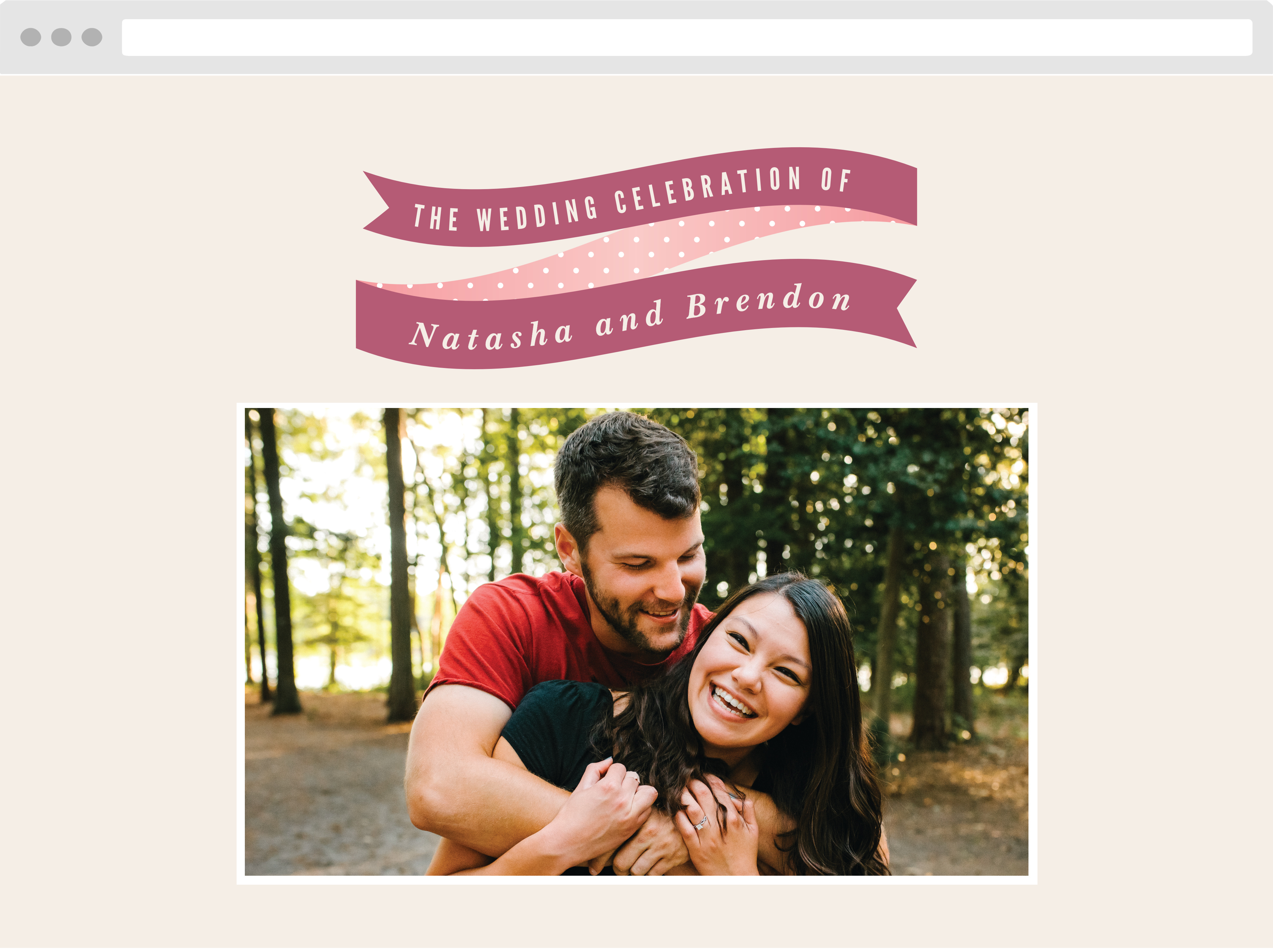 Ribbons & Confetti Wedding Website