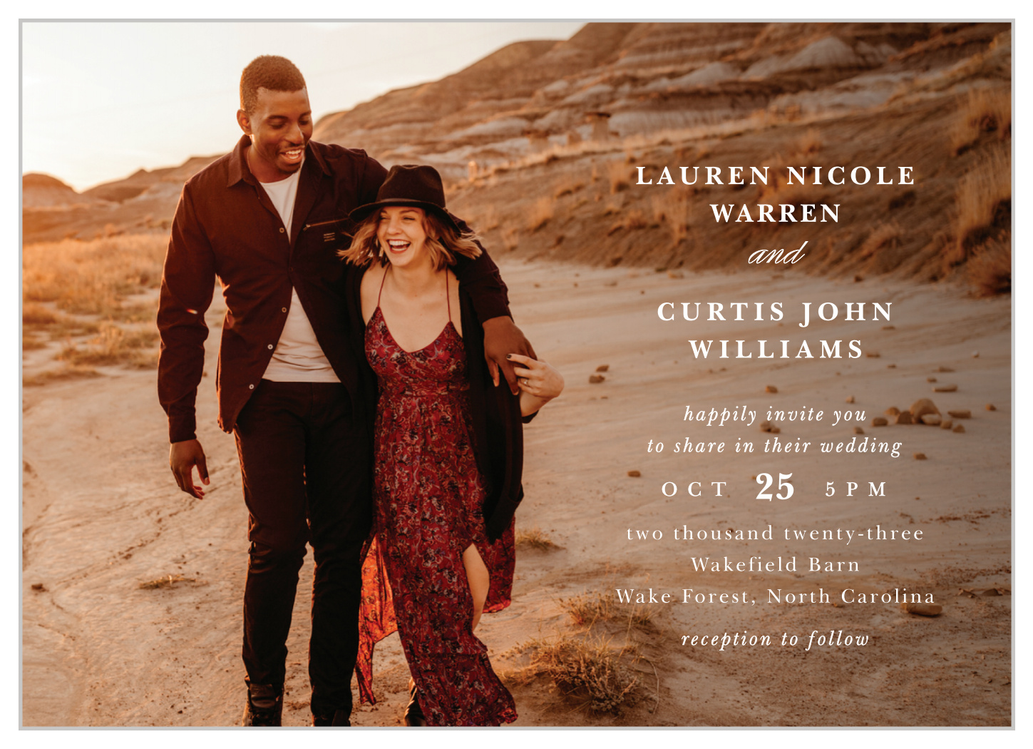 Happy Couple Wedding Invitations
