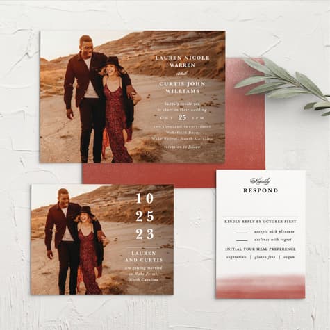 Happy Couple Wedding Invitations