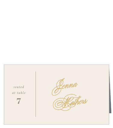 Ribbon & Scrolls Place Cards