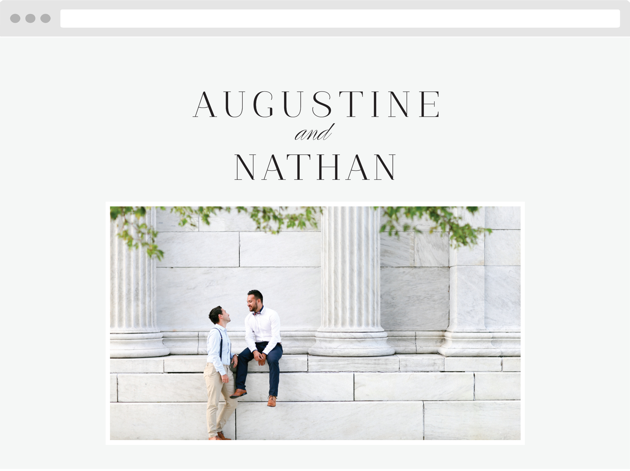 Lovely Opaque Wedding Website