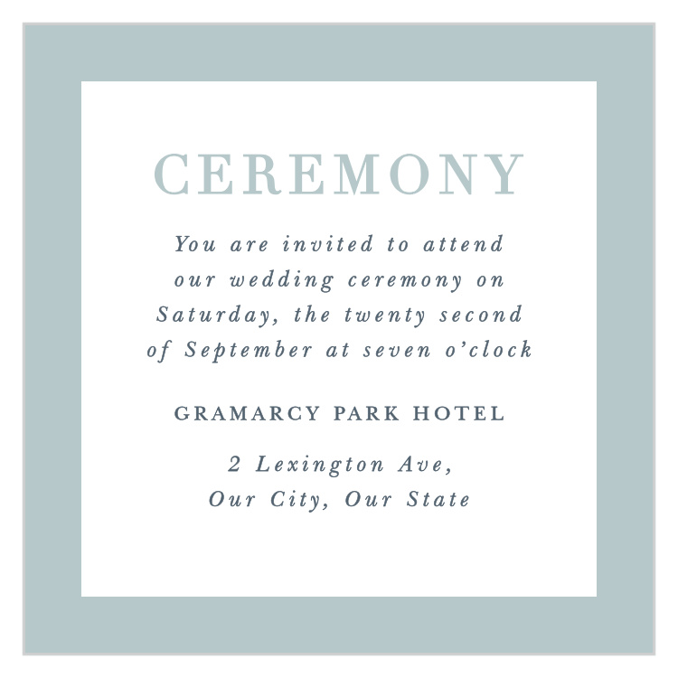 Forever & Always Ceremony Cards