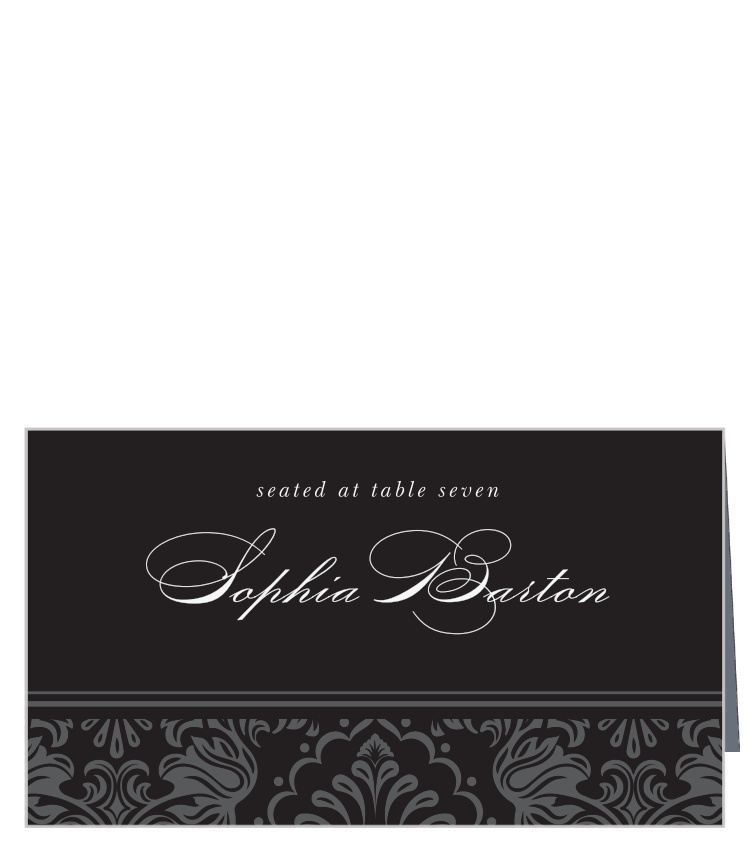 Formal Damask Place Cards