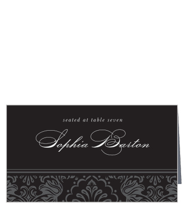 Let every guest know how important they are with our Formal Damask Place Cards.
