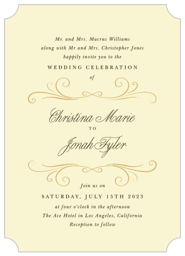 Make an enchanting impression with our Old World Vintage Wedding Invitations.