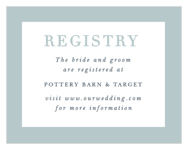 Forever & Always Registry Cards