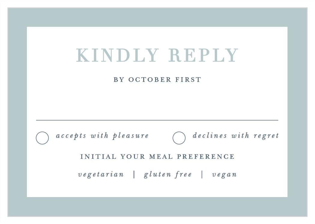 Forever & Always Response Cards