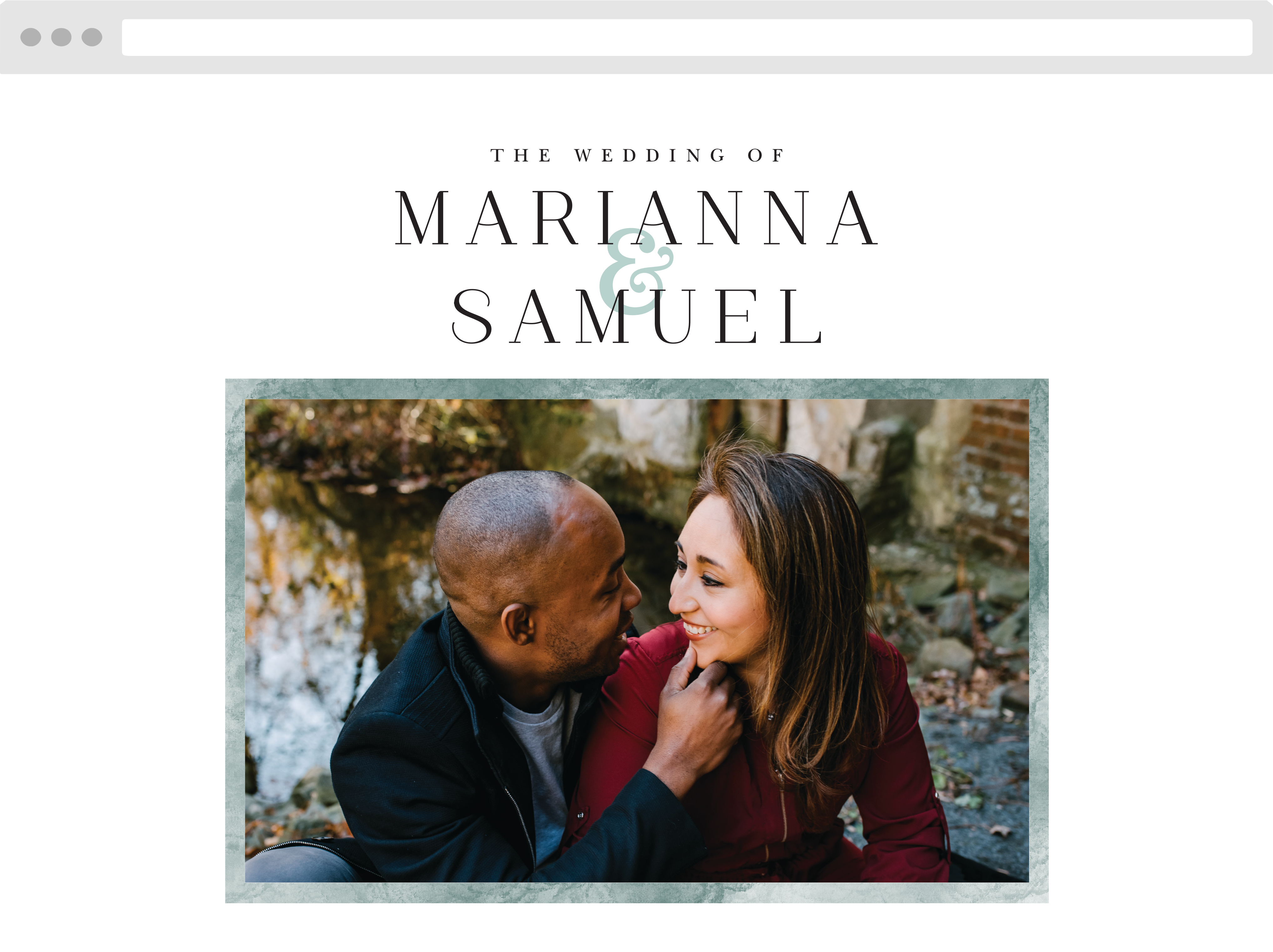 Formal Ticket Wedding Website