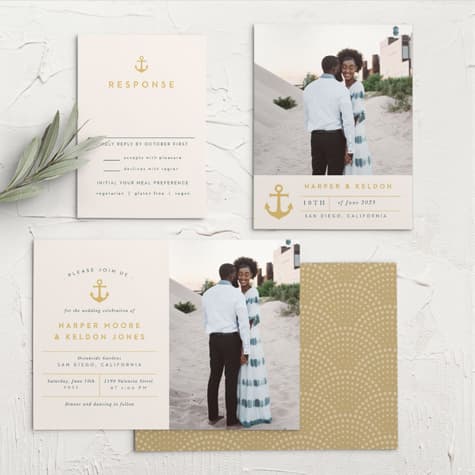 Maritime Anchor Wedding Invitations